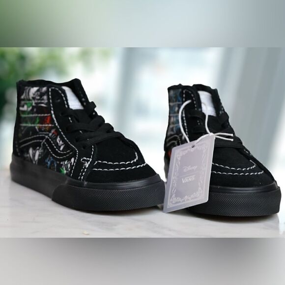 🔥🔥 Vans X Disney 100 Toddler Kids SK8-Hi Zip Villains Size 6 - Picture 3 of 16